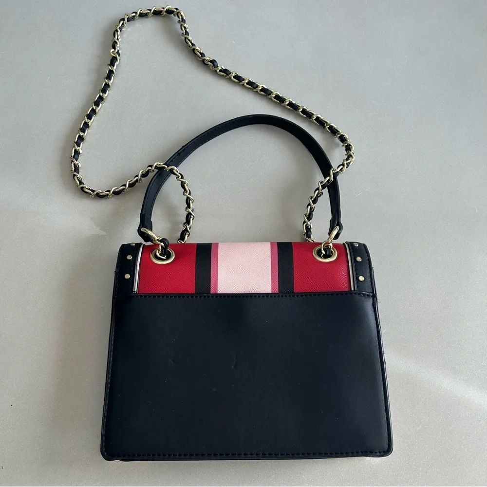 BCBGeneration Stylish Red and Pink Designer Handbag - Picture 4 of 6